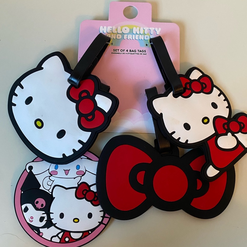 HELLO KITTY & FRIENDS by Sanrio Luggage Tags, set of 4